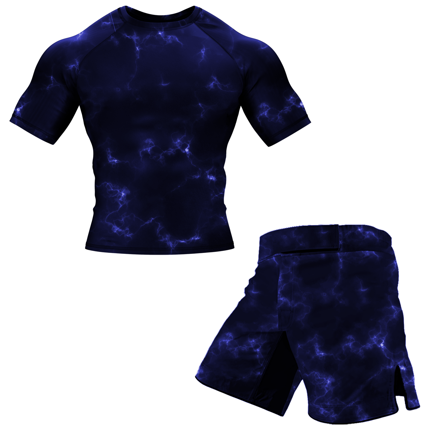 Blue Marble Lightning BJJ Shorts