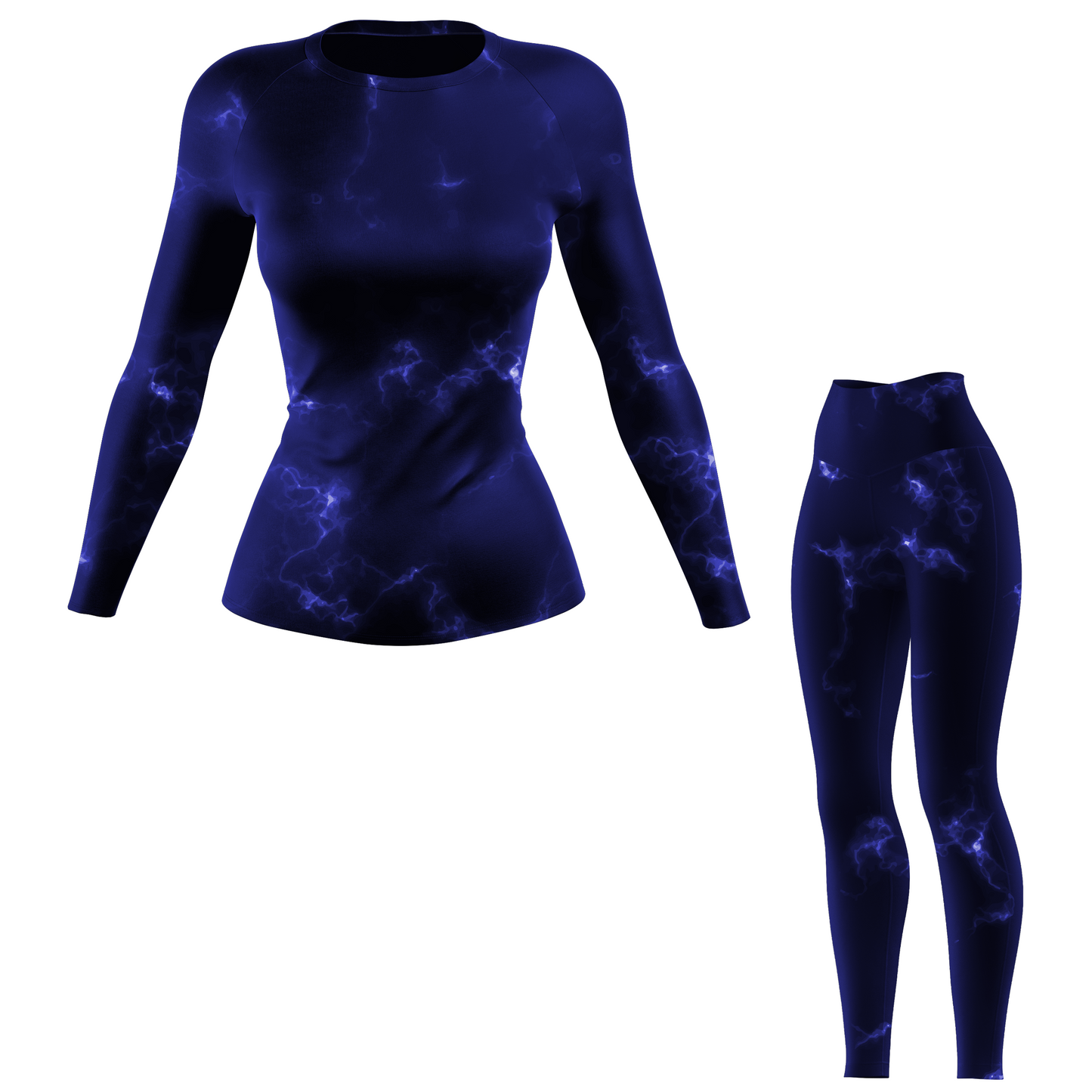 Blue Marble Lightning Women's BJJ Spats