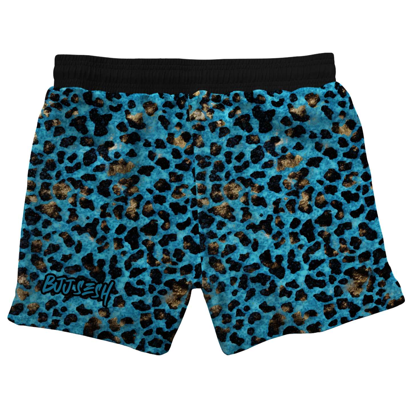 Blue Leopard Grappling Shorts