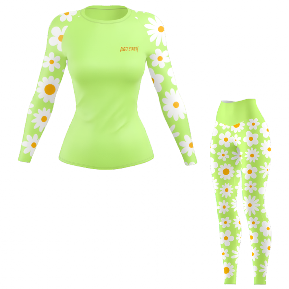 Camiseta de protección contra erupciones de BJJ para mujer Blossom