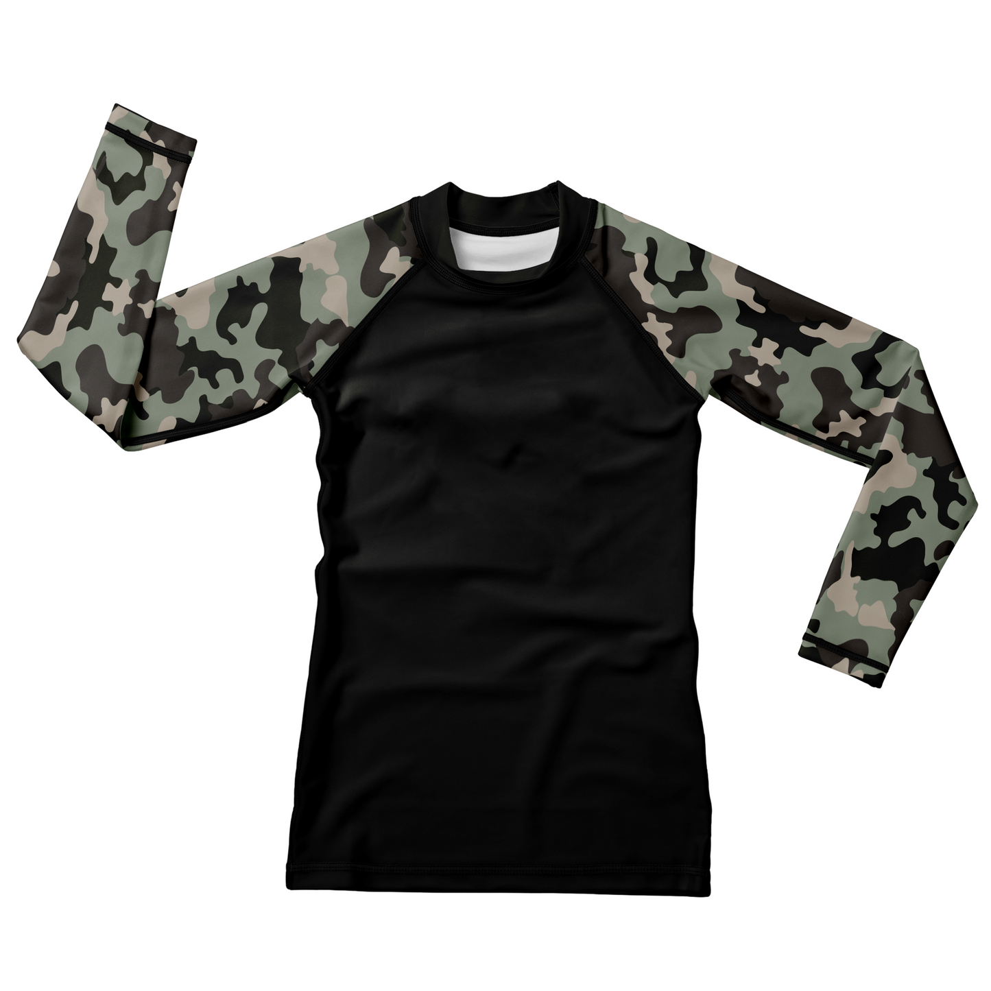 Camouflage Kids BJJ Rash Guard