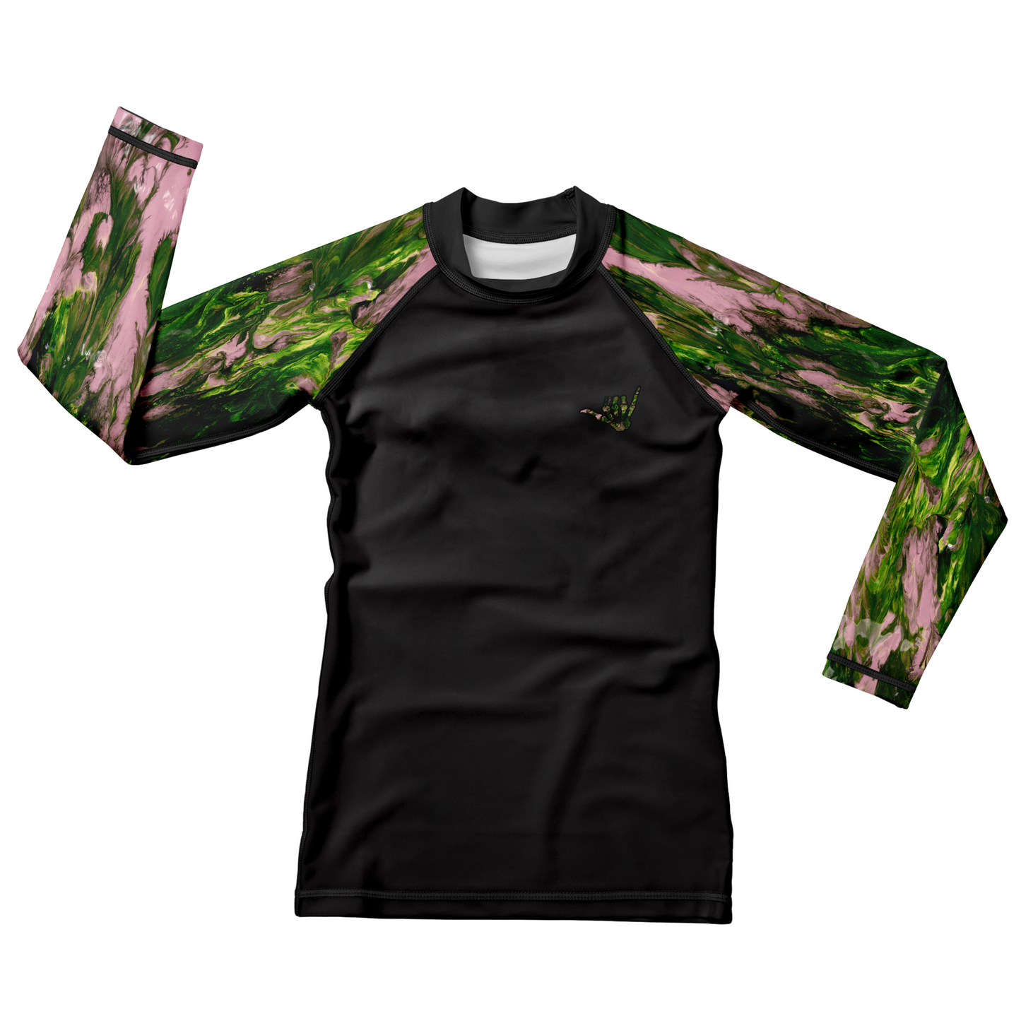 Pink Nature Grip Kids BJJ Rash Guard