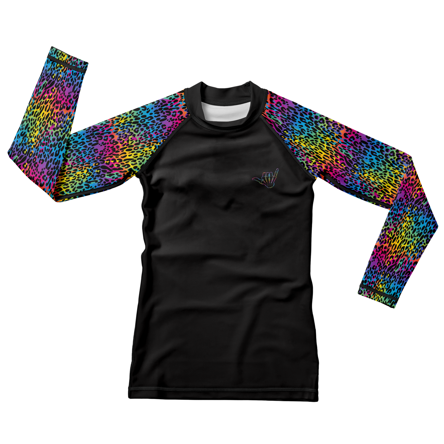 Colorful Savage Kids BJJ Rash Guard