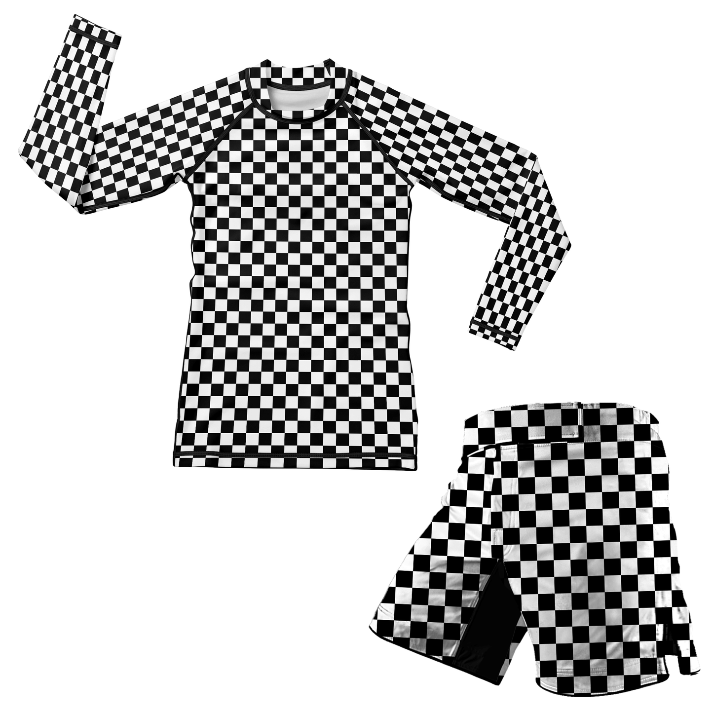 Checkered Kids BJJ/MMA Shorts