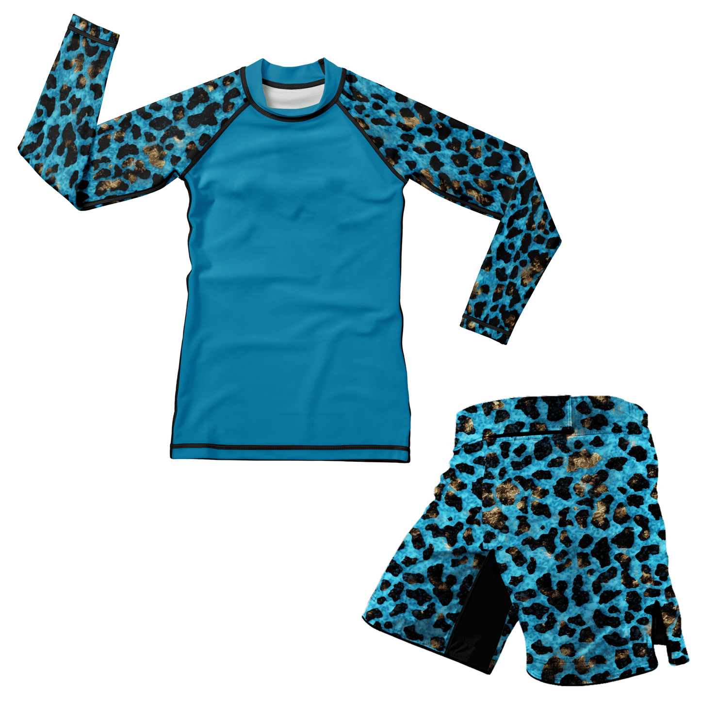 Blue Leopard Kids BJJ/ MMA Shorts