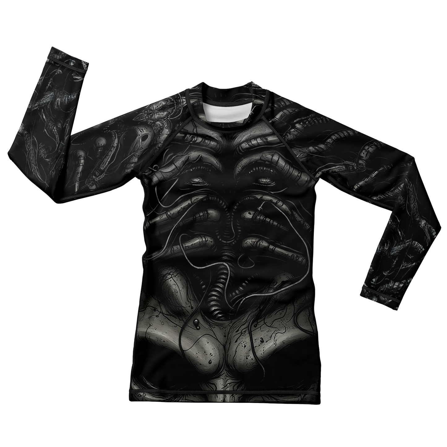 Alien Skeleton Kids BJJ Rash Guard