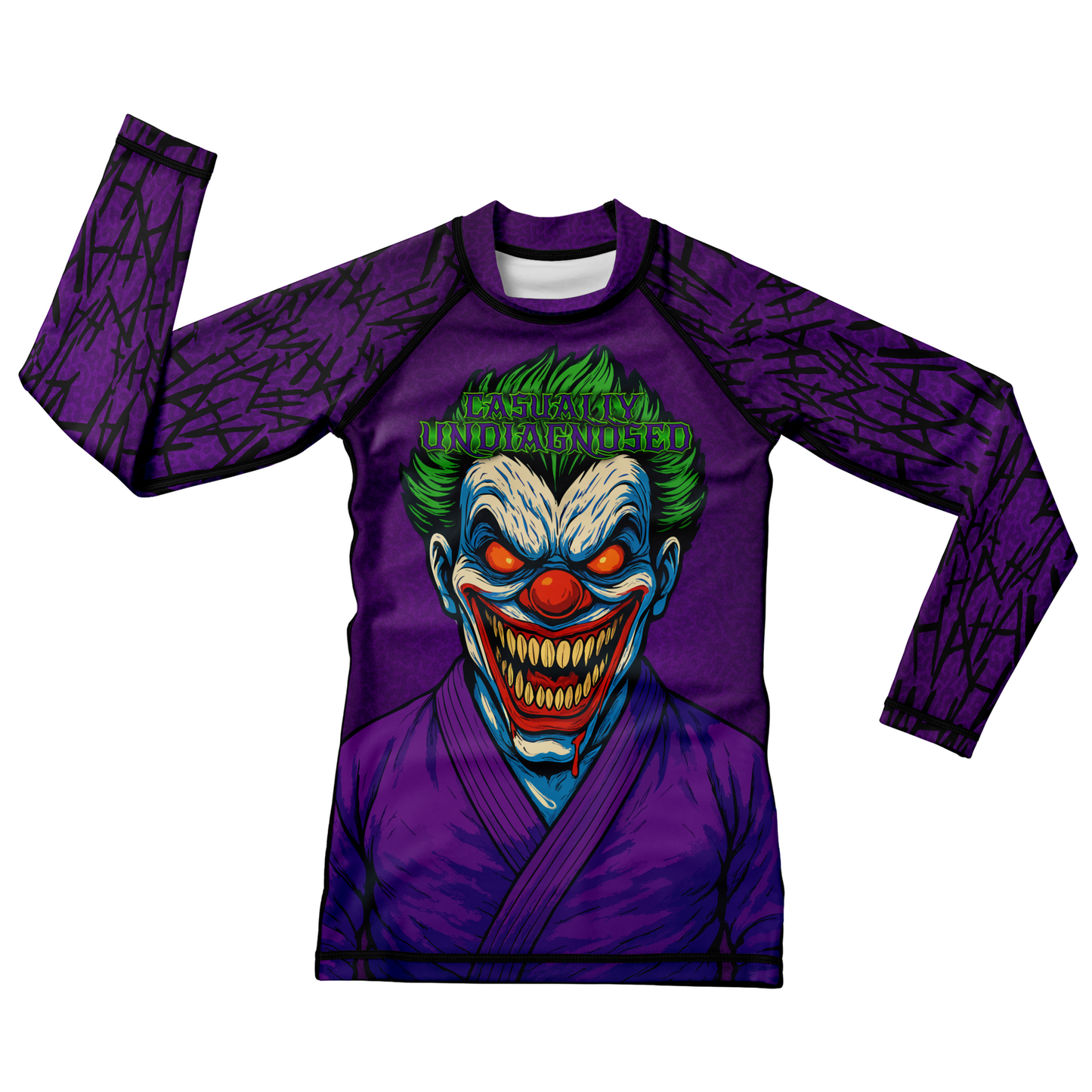 Casually Undiagnosed Kids BJJ Rash Guard