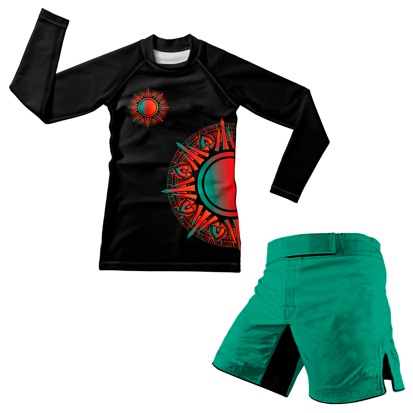 Sun Mandala Kids BJJ Rash Guard