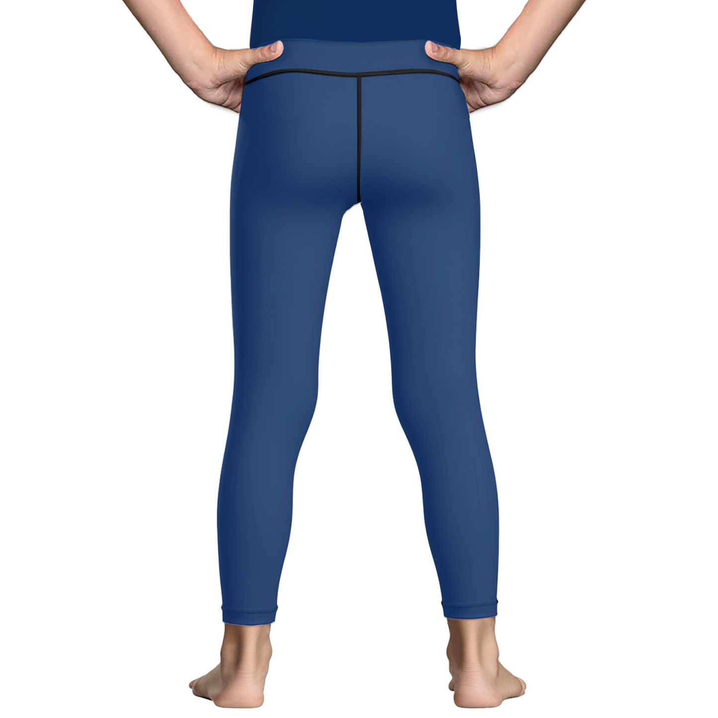 Wolf Blue Kids BJJ Spats