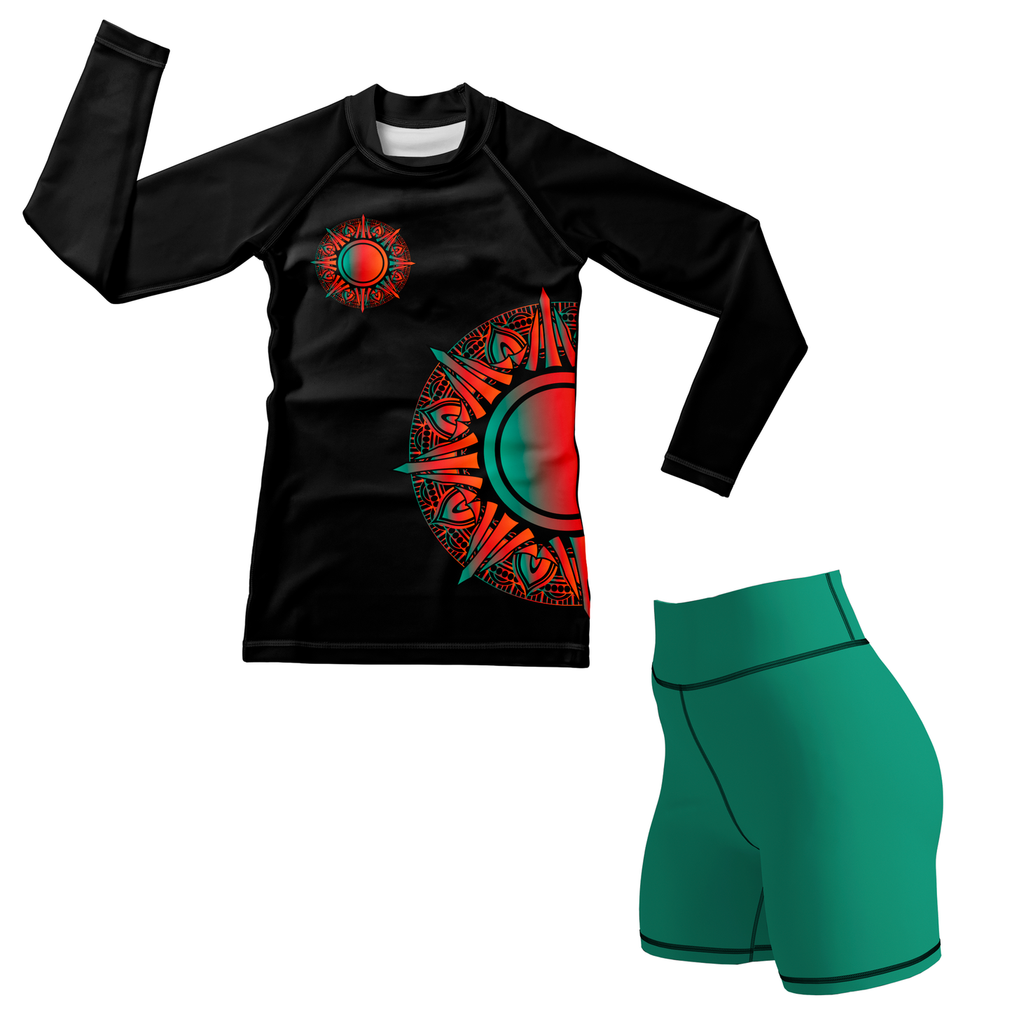 Sun Mandala Kids BJJ Rash Guard
