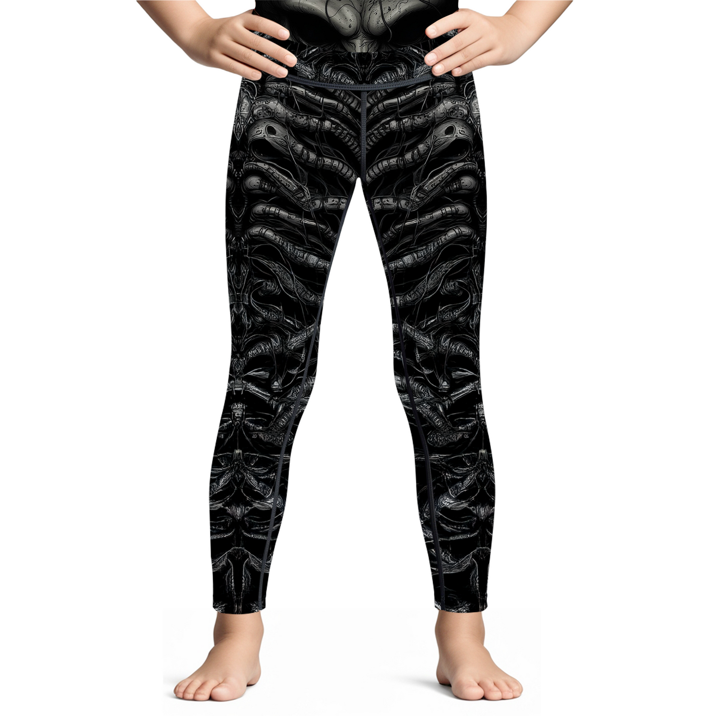 Alien Skeleton Kids BJJ Rash Guard