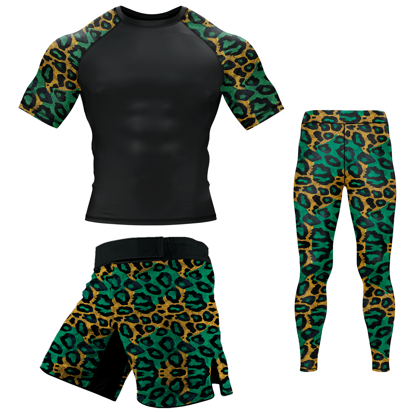 Savannah Leopard BJJ Rash Guard - Short Sleeve