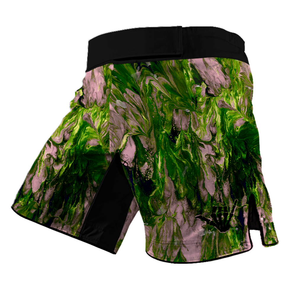 Pink Nature Grip Kids BJJ Shorts