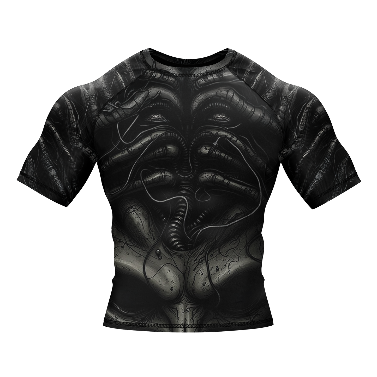 Alien Skeleton BJJ Rash Guard - Shortsleeve