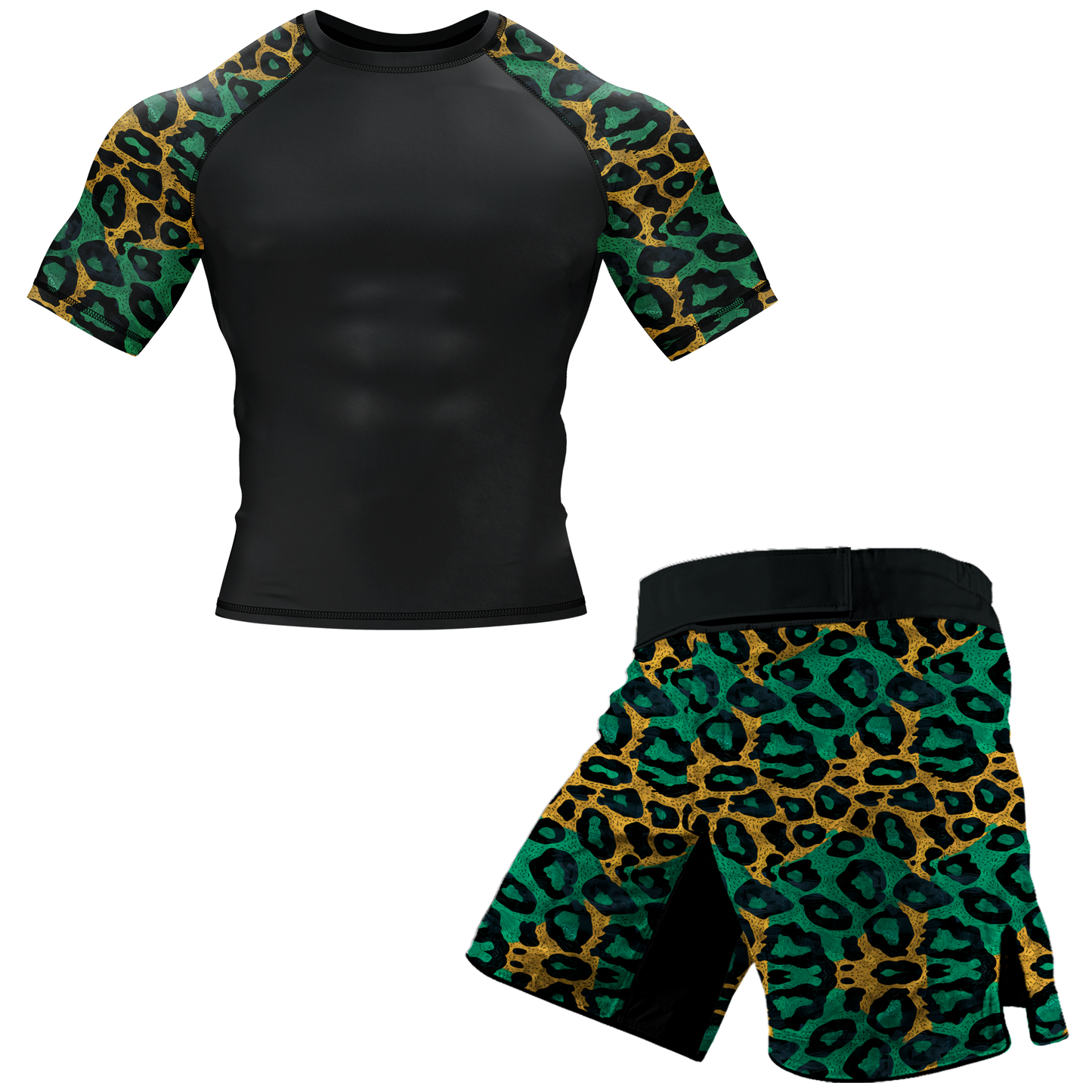 Savannah Leopard BJJ Rash Guard - Short Sleeve