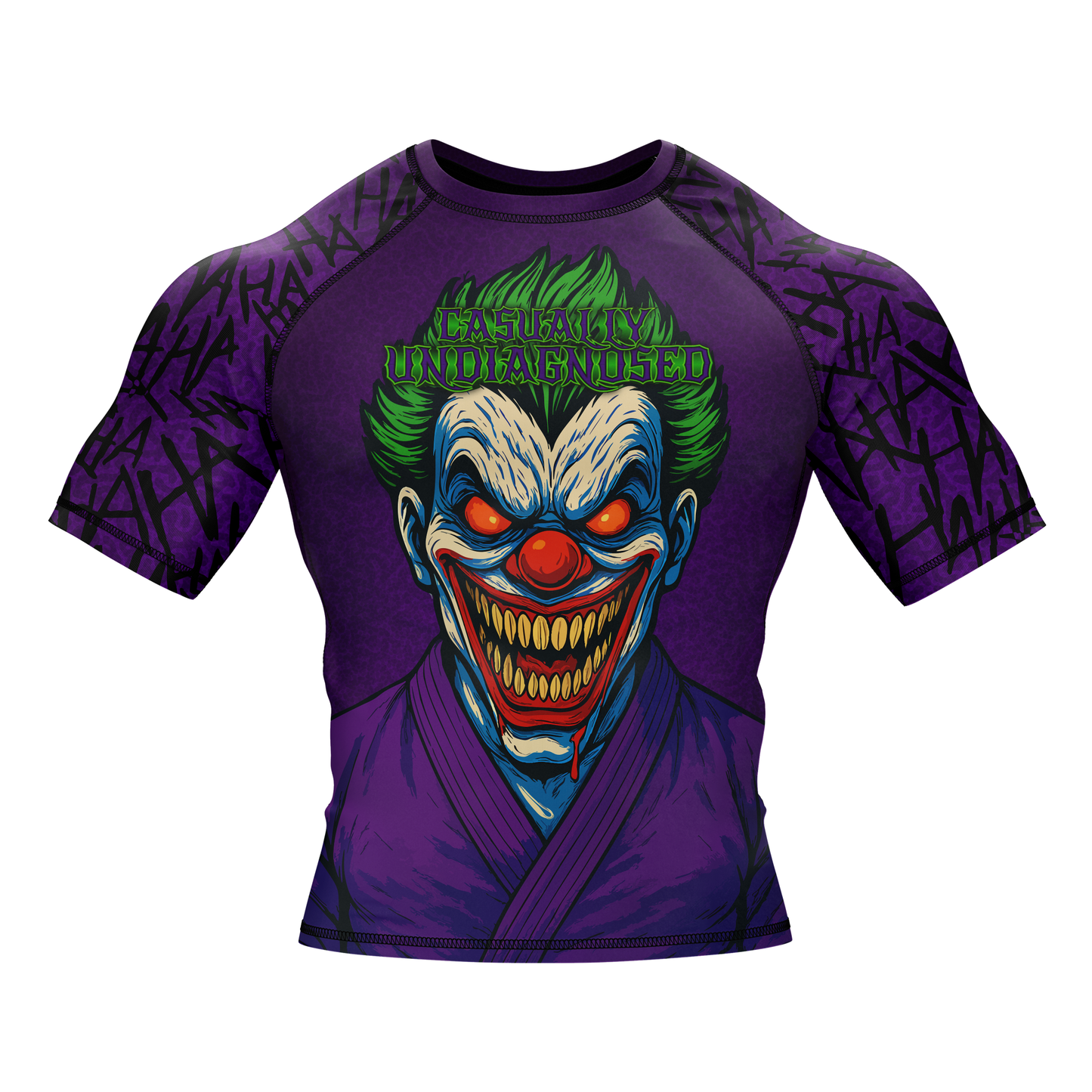 Casually Undiagnosed BJJ Rash Guard - Short Sleeve