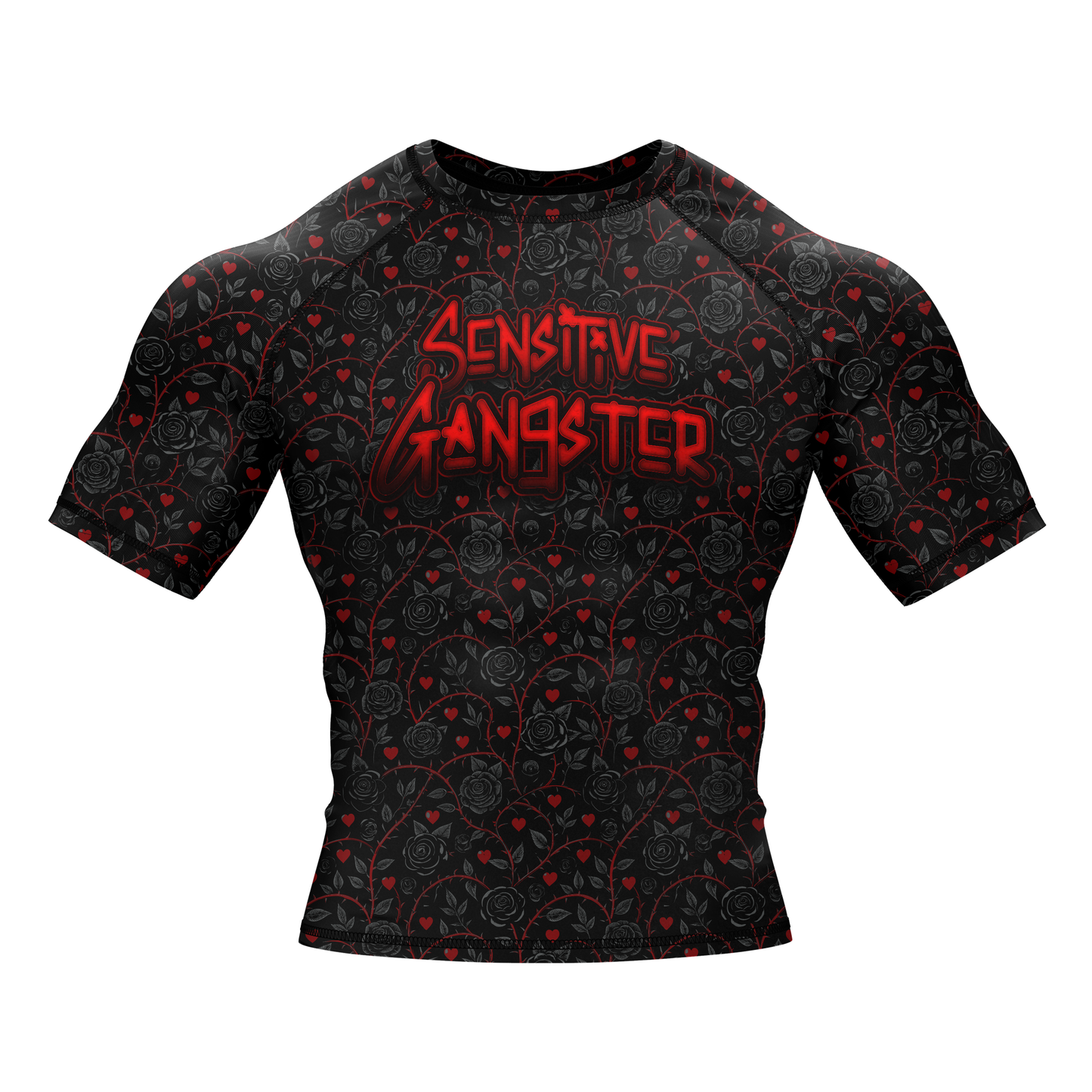 Sensitive Gangster BJJ Rash Guard - Shortsleeve