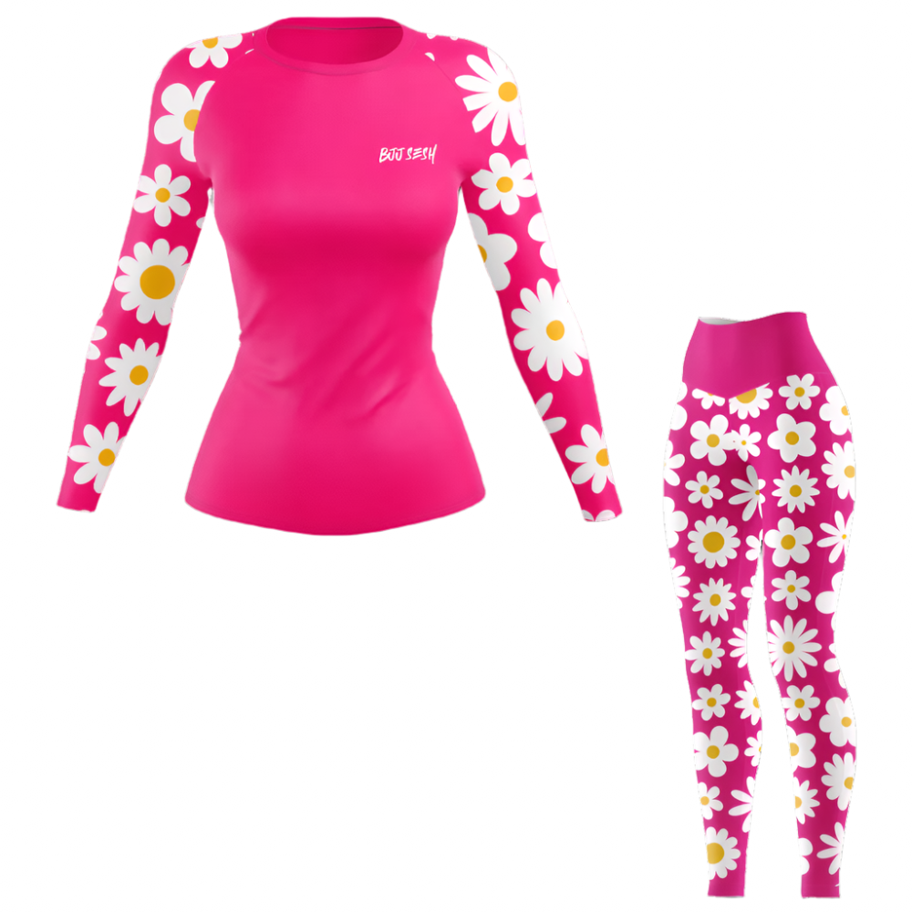 Camiseta de protección contra erupciones de BJJ para mujer Blossom