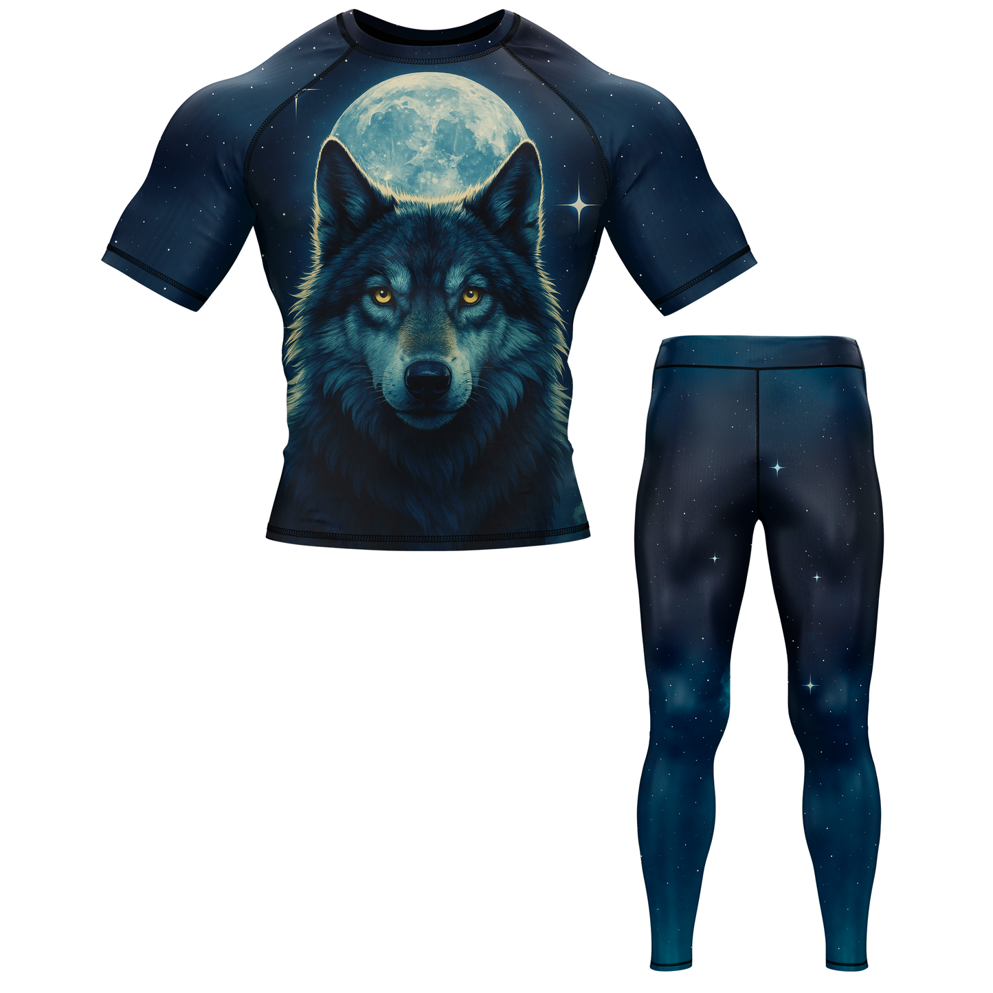 Lone Wolf BJJ Rash Guard - Short Sleeve