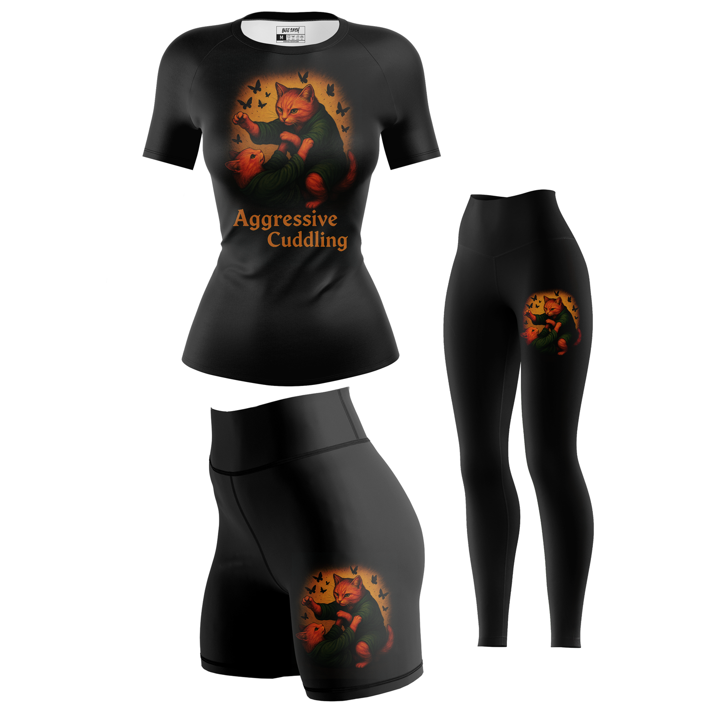 Aggressive Cuddling Women's BJJ Rash Guard - Short Sleeve