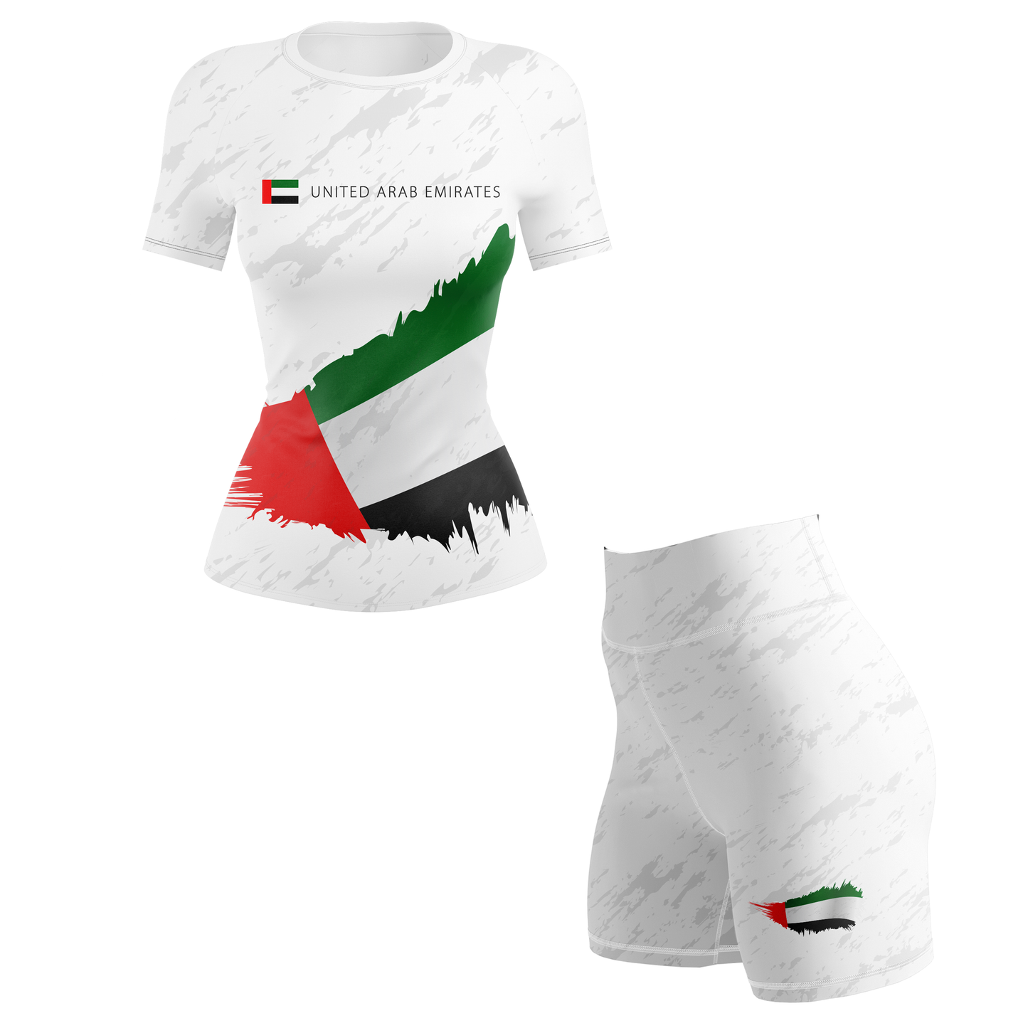 United Arab Emirates Women's BJJ Rash Guard - Shortsleeve