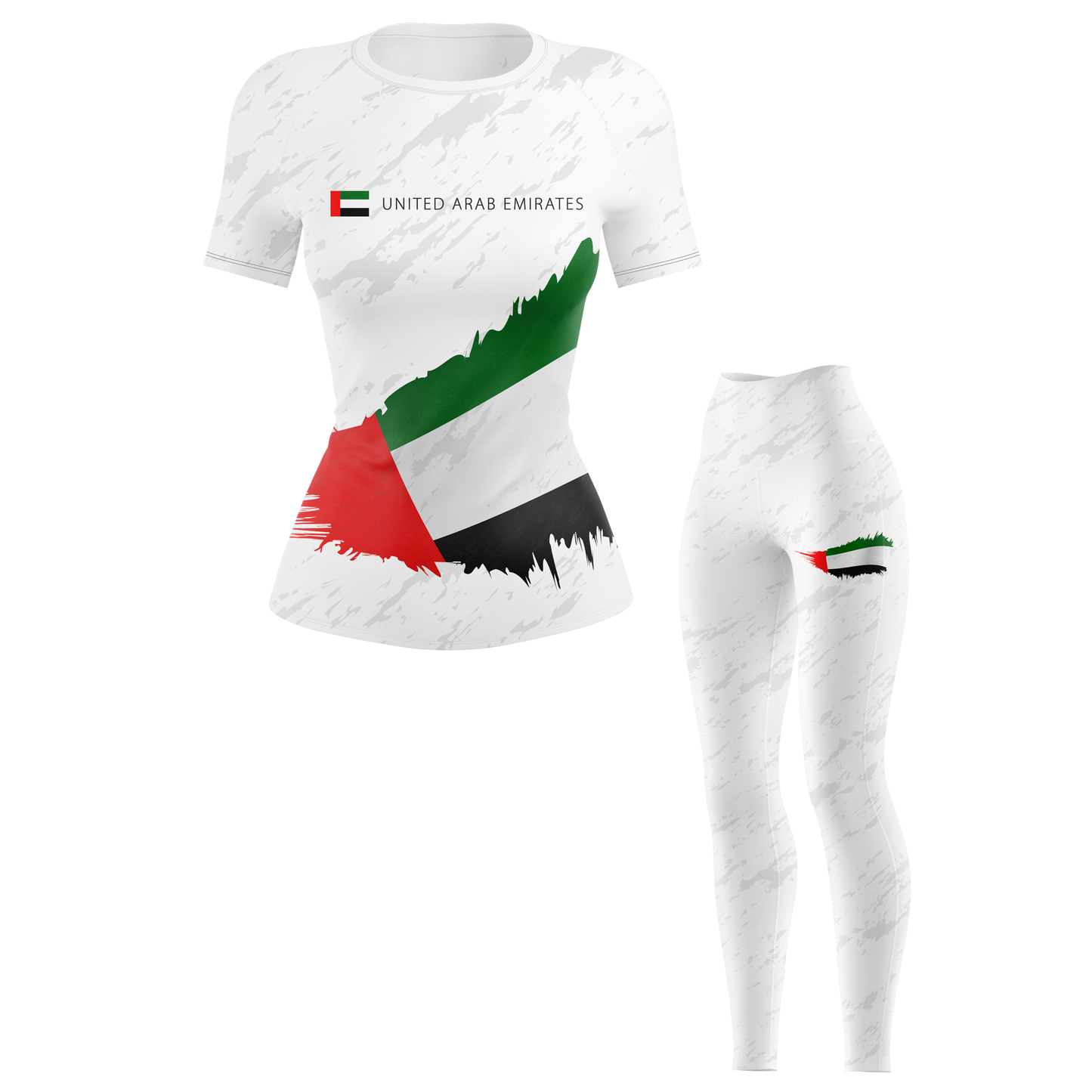 United Arab Emirates Women's BJJ Rash Guard - Shortsleeve