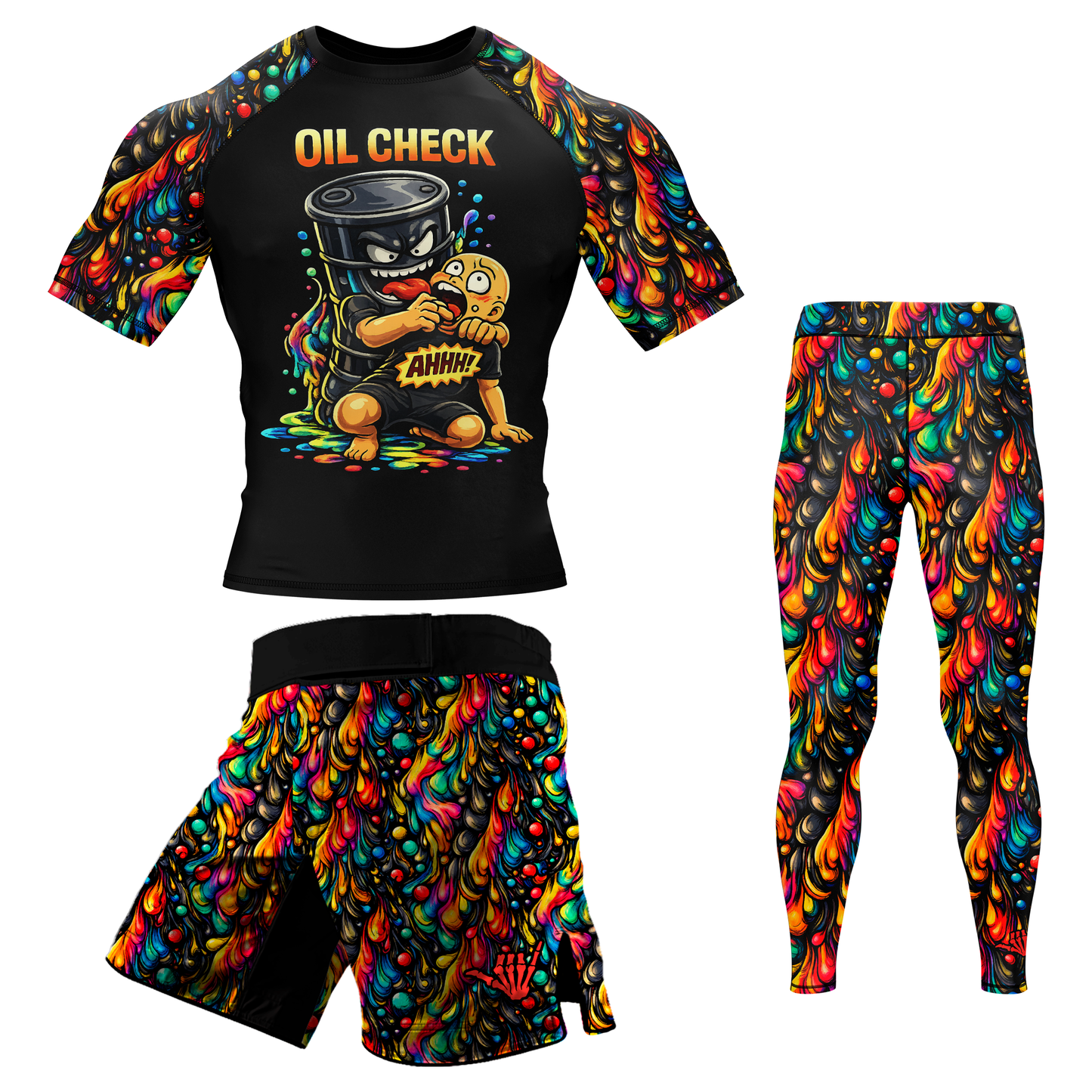 Oil Check BJJ Rash Guard - Short Sleeve