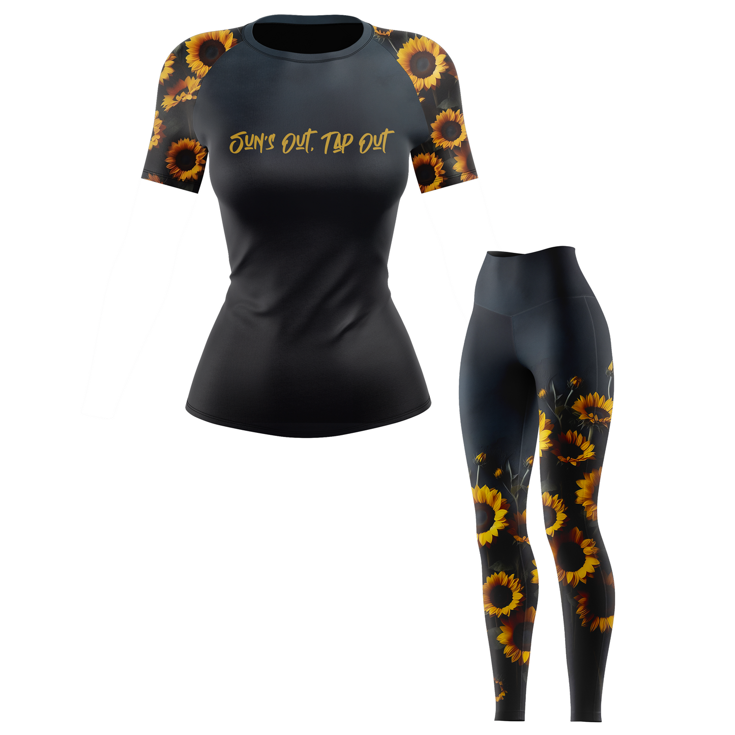 Sun's Out Tap Out BJJ Rash Guard - Shortsleeve
