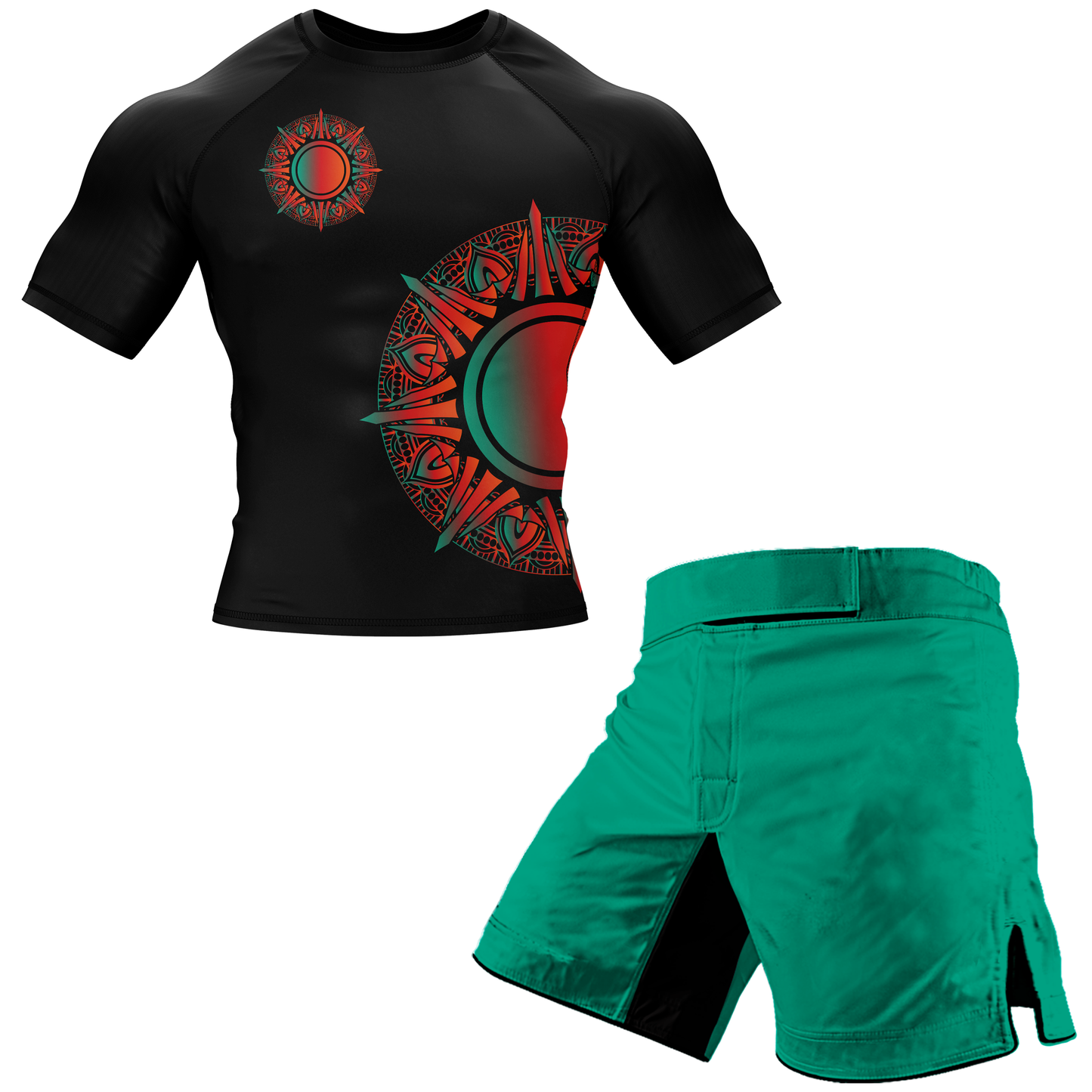 Sun Mandala BJJ Rash Guard - Shortsleeve