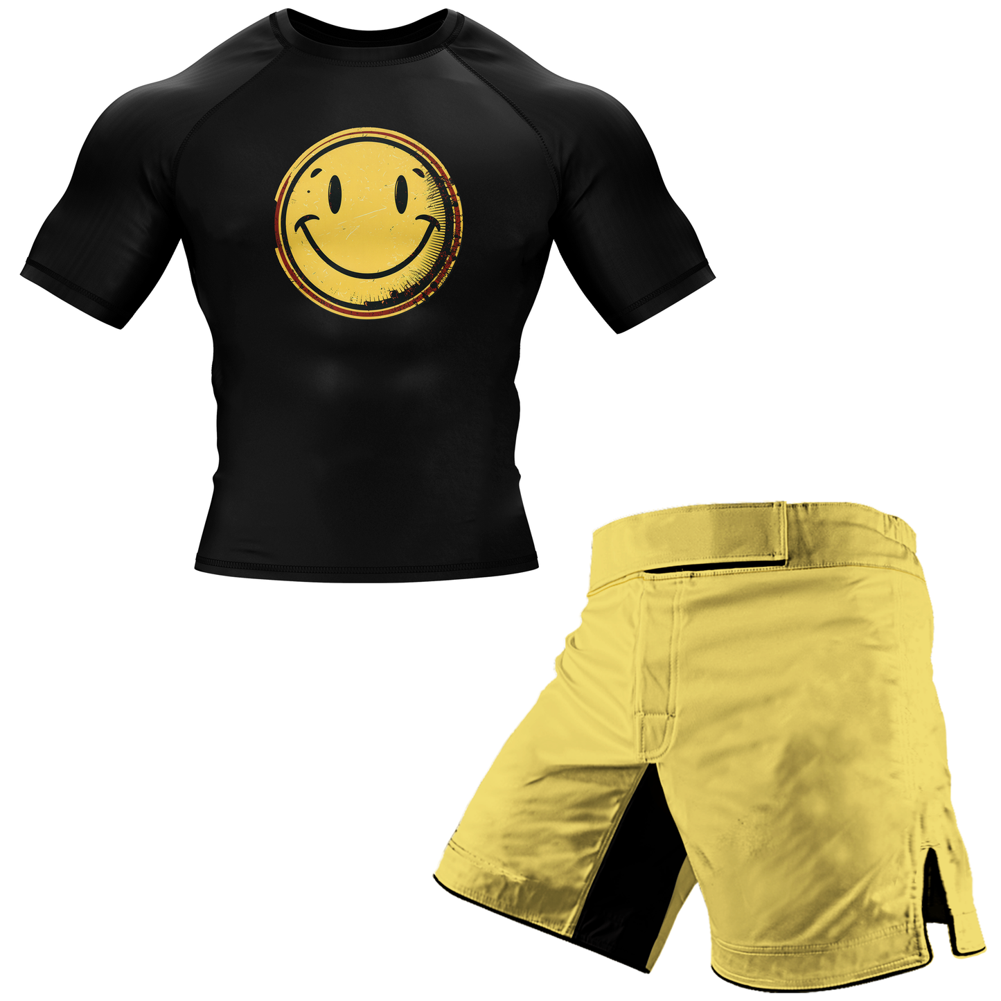 Smiley BJJ Rash Guard - Shortsleeve