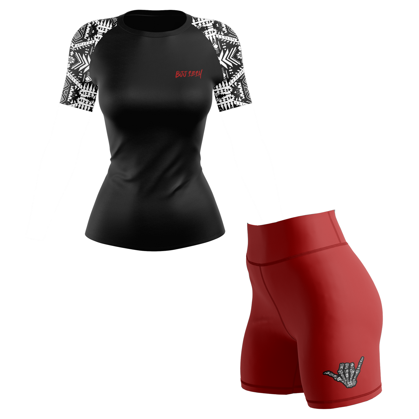 Apocalyptic Choke Women's BJJ Rash Guard - Short Sleeve