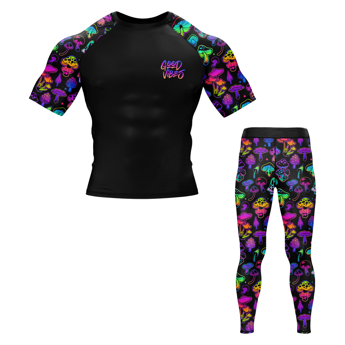 Psychedelischer Pilz BJJ Rash Guard
