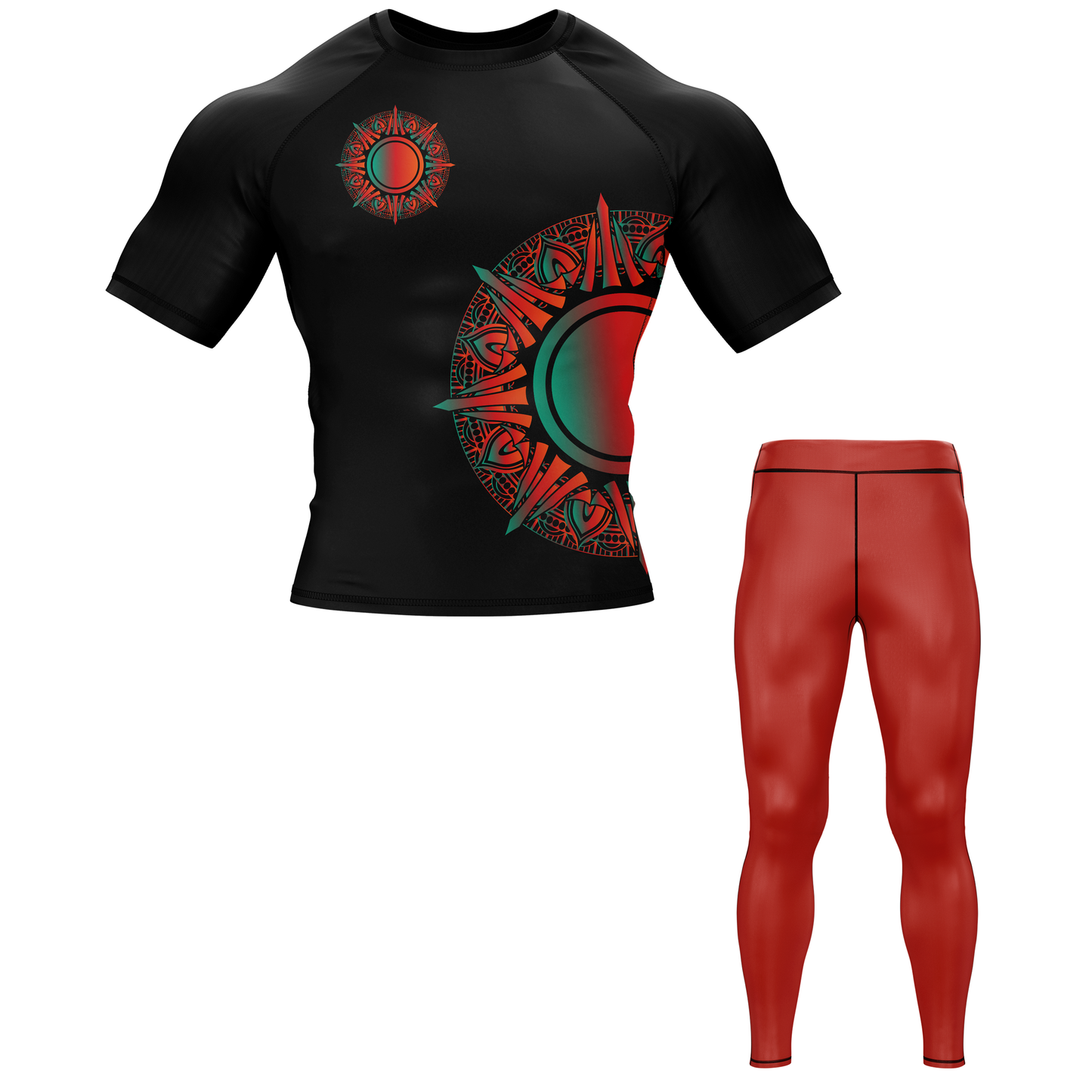 Sun Mandala BJJ Rash Guard - Shortsleeve
