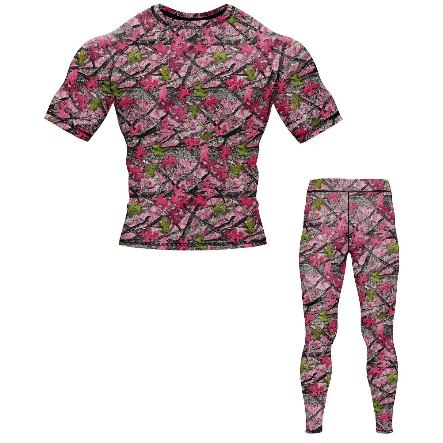 Pink Camo Tree BJJ Spats
