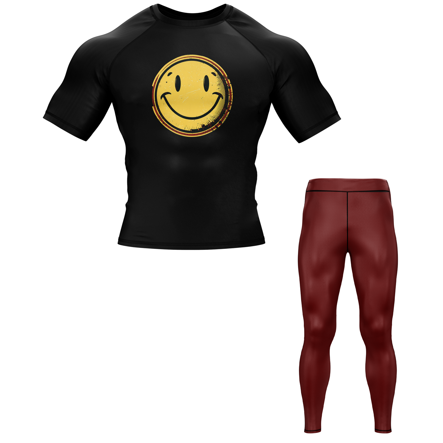 Smiley BJJ Rash Guard - Shortsleeve