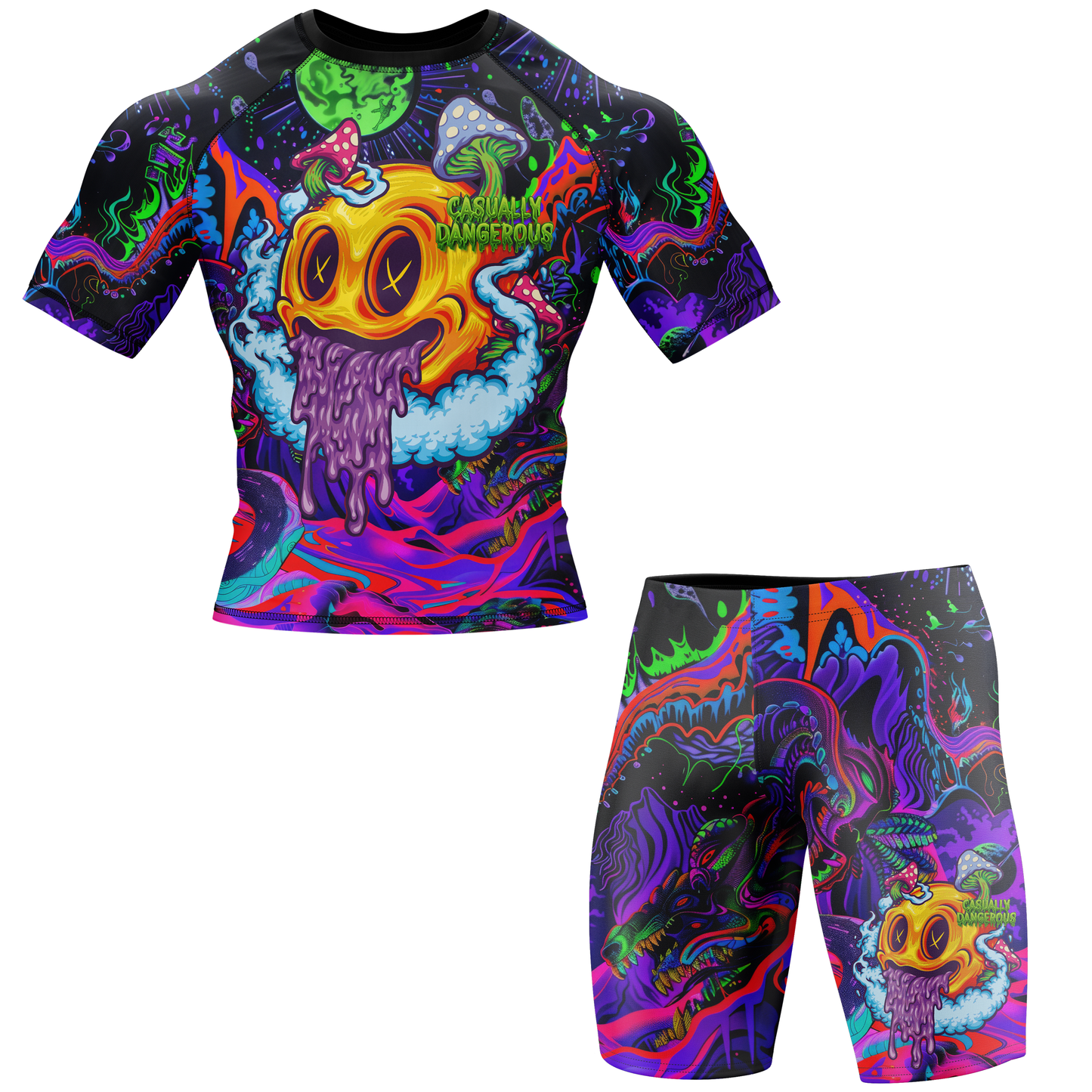 Casually Dangerous BJJ Rash Guard - Shortsleeve