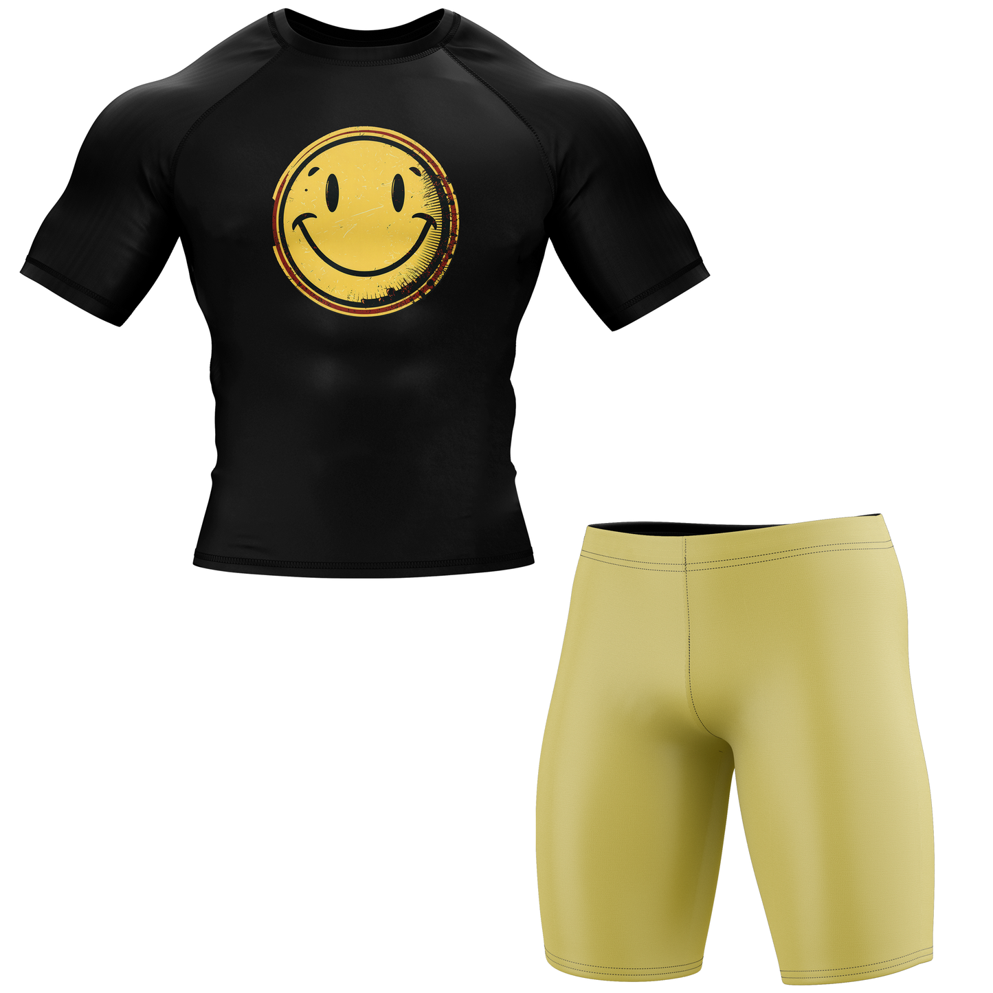 Smiley BJJ Rash Guard - Shortsleeve