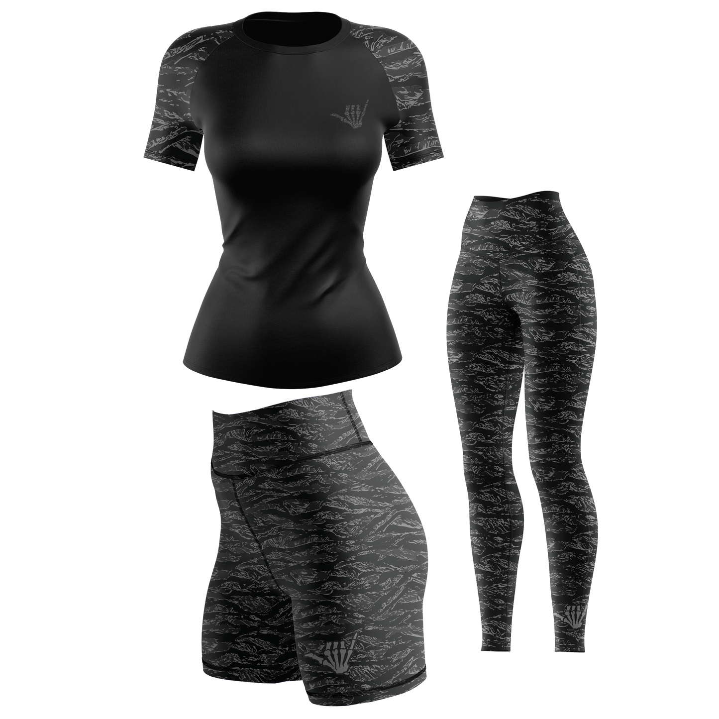 Night Tiger Women's BJJ Rash Guard - Short Sleeve