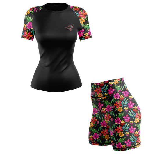 Tropical Jiu Jitsu Women's BJJ Rash Guard - Shortsleeve