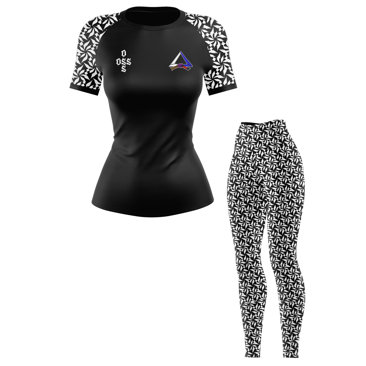 Oss Jiu Jitsu Women's BJJ Rash Guard - Short Sleeve