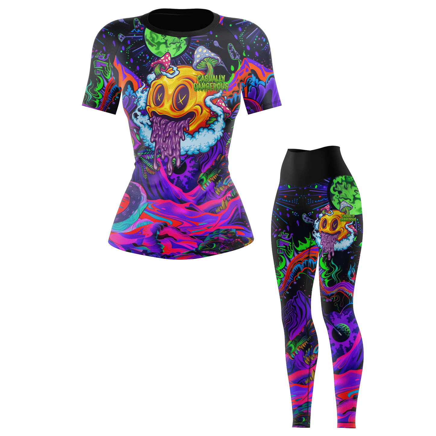 Casually Dangerous Women's BJJ Rash Guard - Shortsleeve