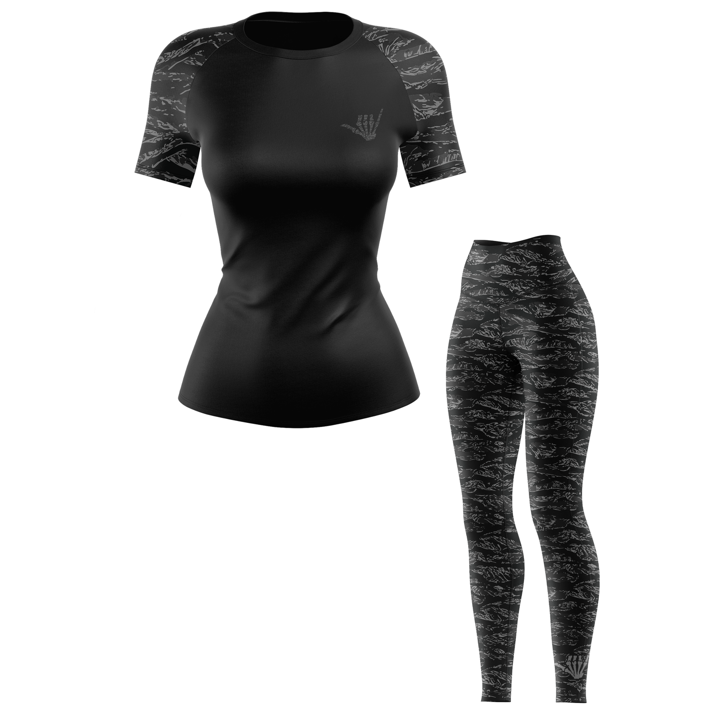 Night Tiger Women's BJJ Rash Guard - Short Sleeve