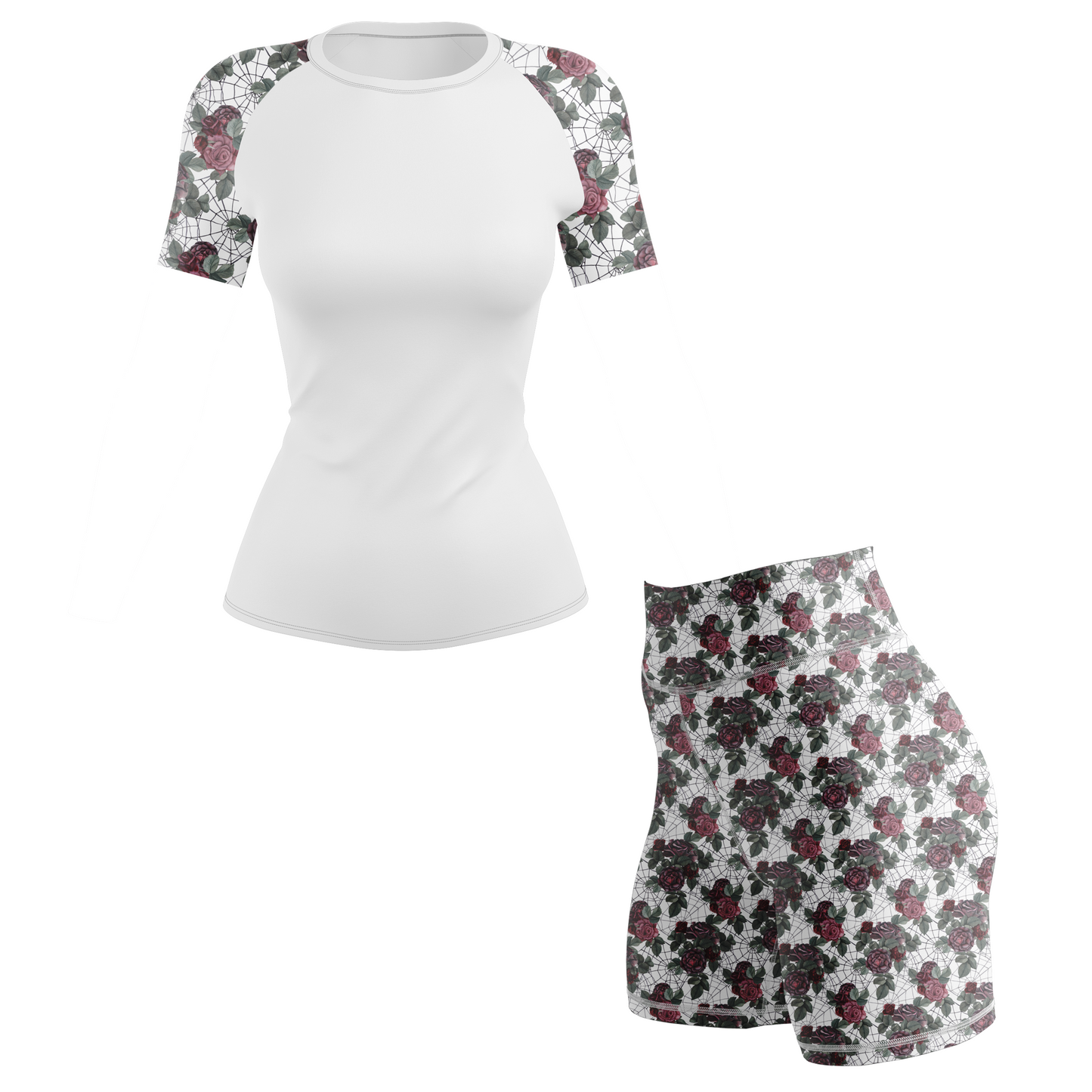 Spider Rose Women's BJJ Rash Guard - Shortsleeve