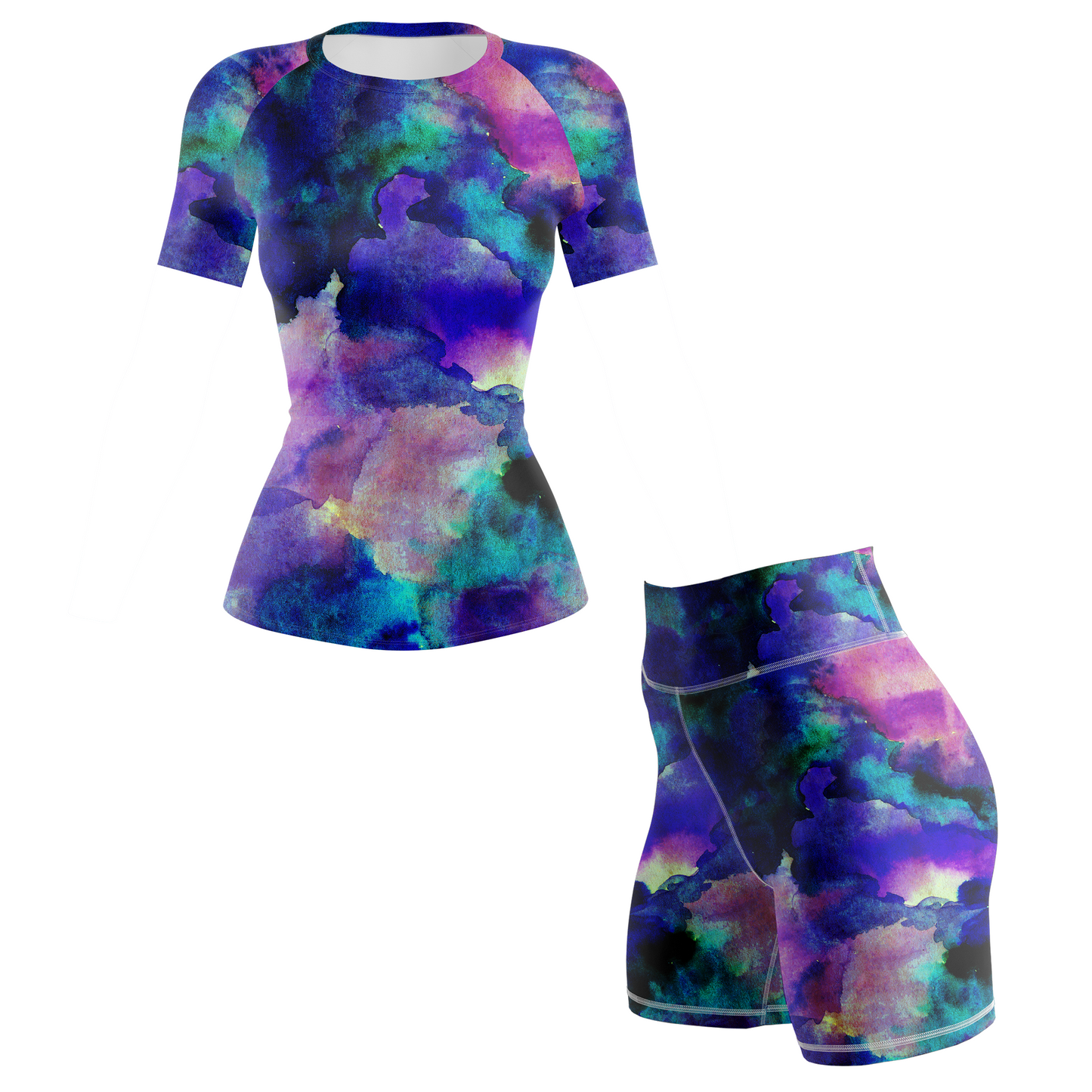 Camiseta de protección contra erupciones de BJJ para mujer Purple Haze