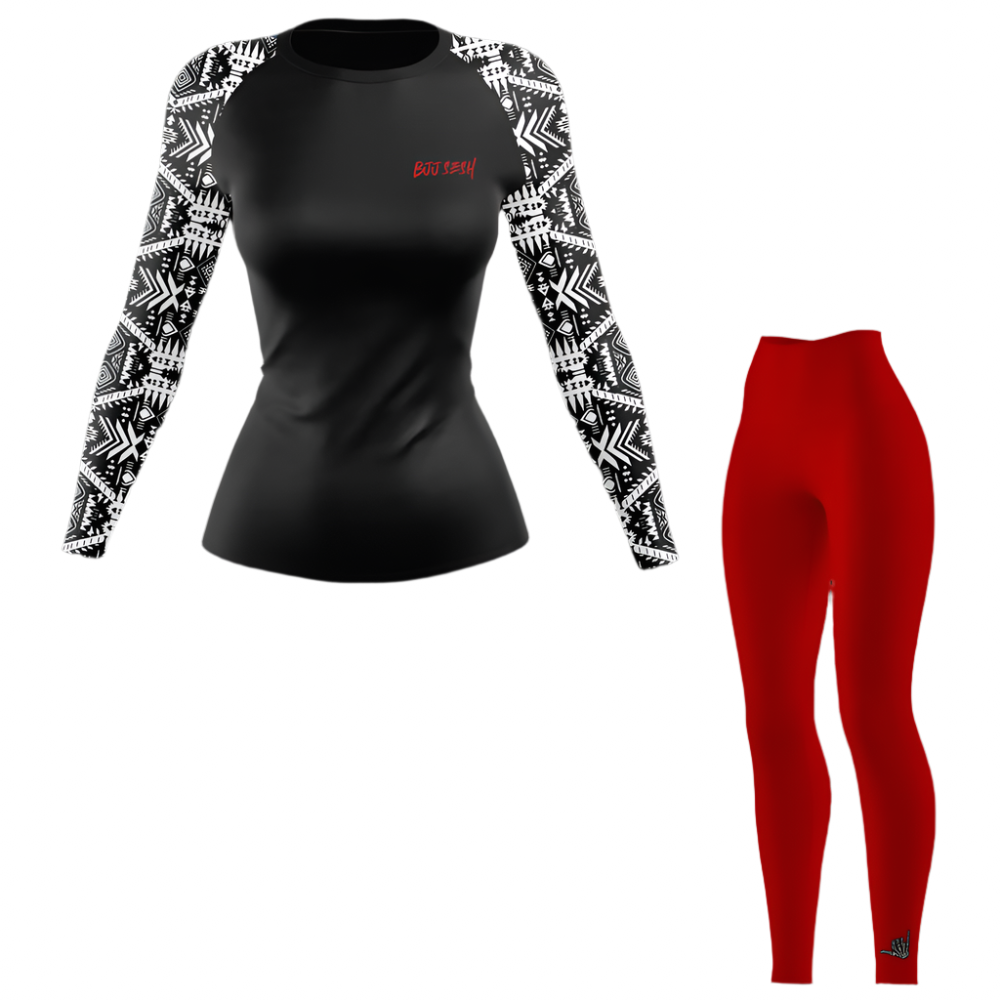 Camiseta de protección contra erupciones de BJJ para mujer Apocalyptic Choke