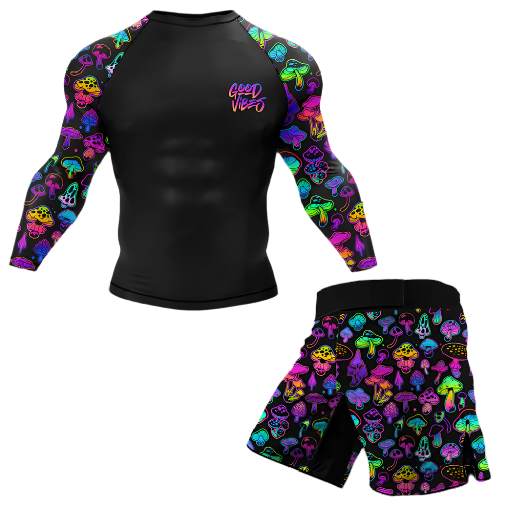 Psychedelic Mushroom BJJ/MMA Shorts