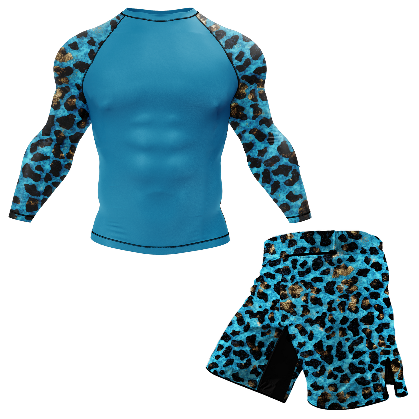 Blue Leopard BJJ/ MMA Shorts