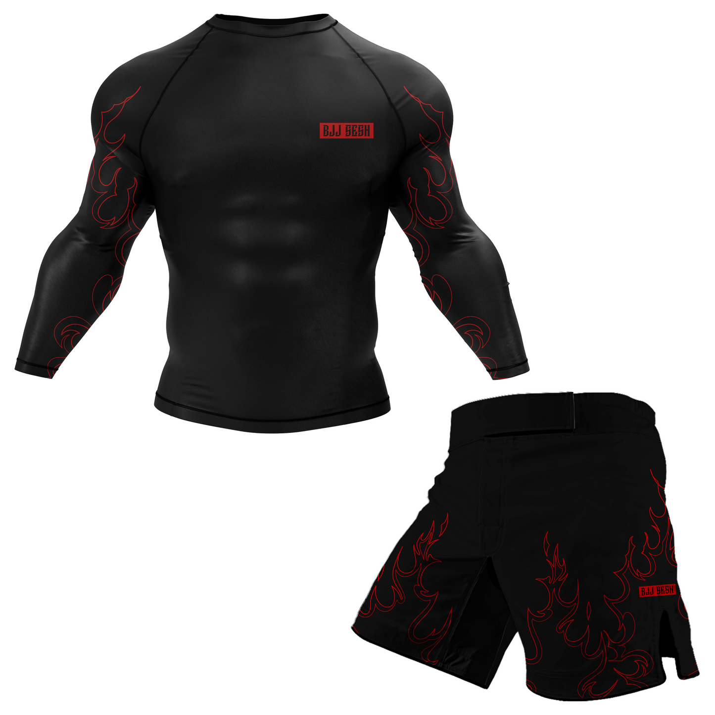 Flame BJJ Rash Guard