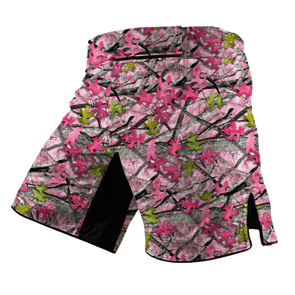 Pink Camo Tree Kids BJJ/ MMA Shorts