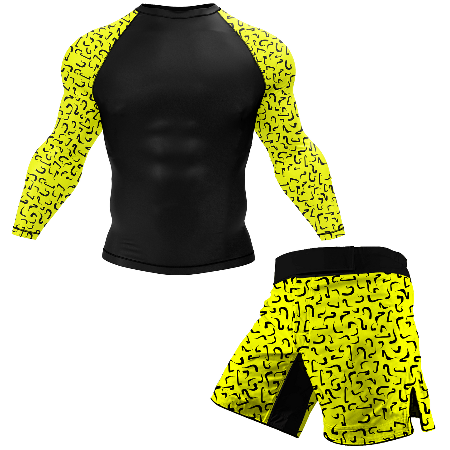 Camiseta de protección contra erupciones Curly Fusion BJJ